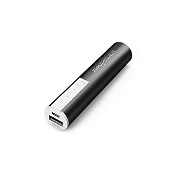 RAVPower Luster Mini 3350mAh Portable Charger External Battery Pack Battery  Bank Most Compact Power Bank with iSmart 2.0 Technology (2.4A Output, 2A  Input) for Smartphones and More (Black) - CHARGE WITH POWER