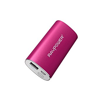 Portable Charger RAVPower 6700mAh (2.4A Output & 2A Input) External Battery  Pack iSmart Technology for Smartphones Tablets and more - Pink - CHARGE  WITH POWER
