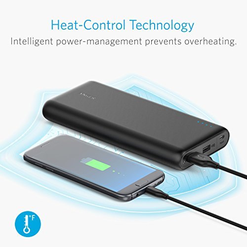 Anker PowerCore Speed QC, Qualcomm Quick Charge 3.0 Portable Charger, Backwards Compatible With Quick Charge 1 & 2, with Power IQ, 20000 mAh Power Bank for Samsung, iPhone, iPad and More - CHARGE POWER