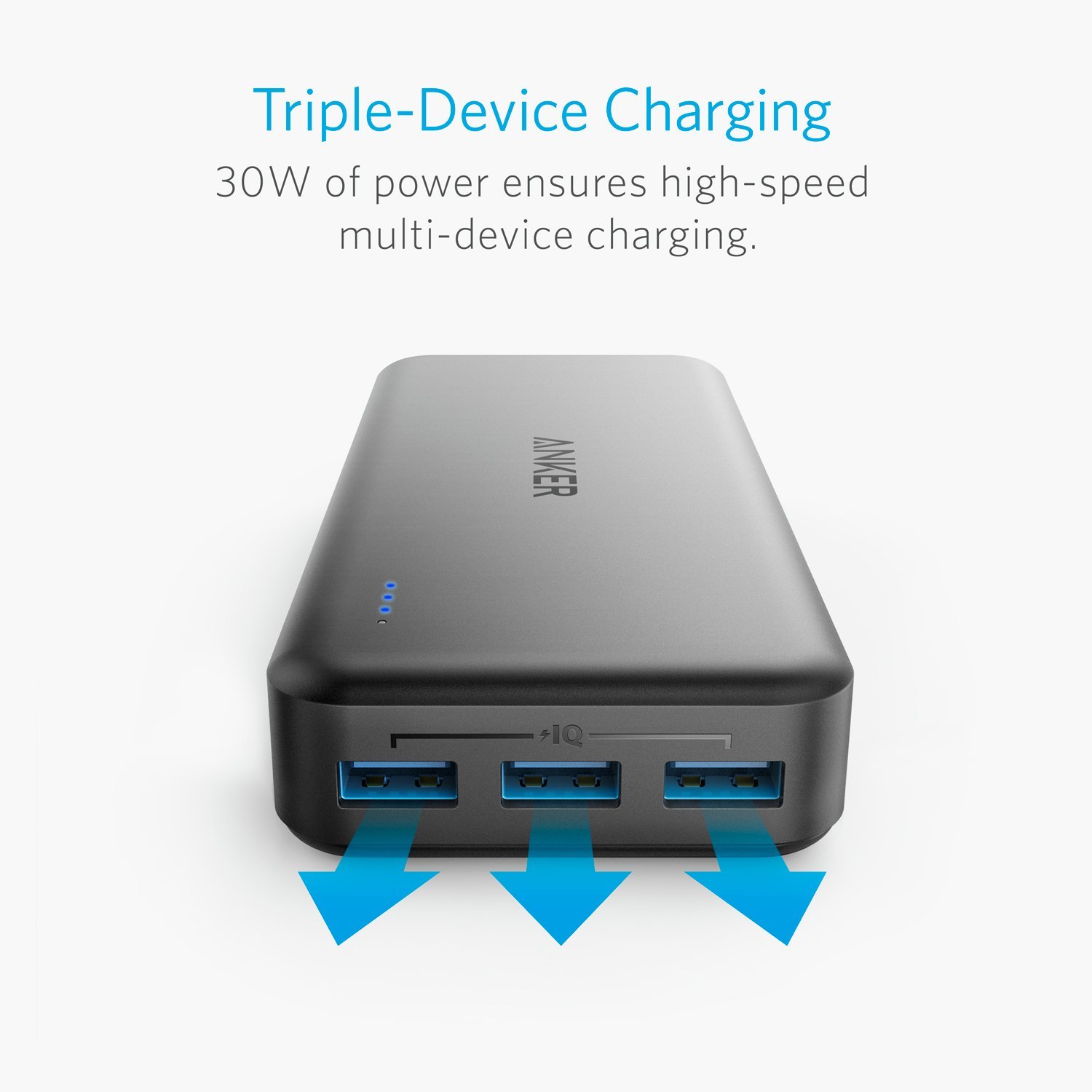 Anker Portable Charger 20000mAh Power Bank 2-Port Battery Pack, PowerCore  Essential 20K