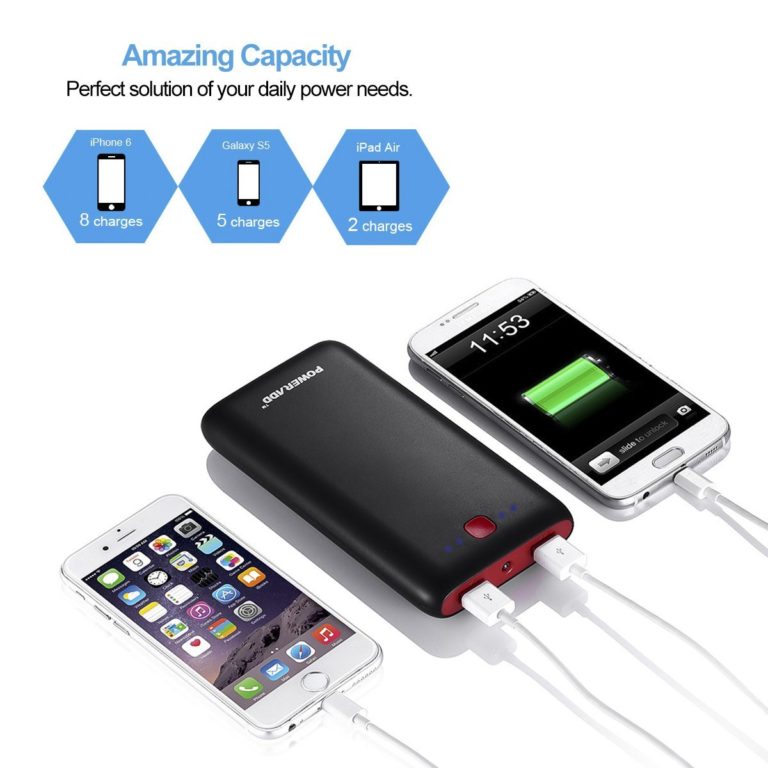 Poweradd Pilot X7 20000mAh Power Bank (Dual USB Port, 3.1A Total ...