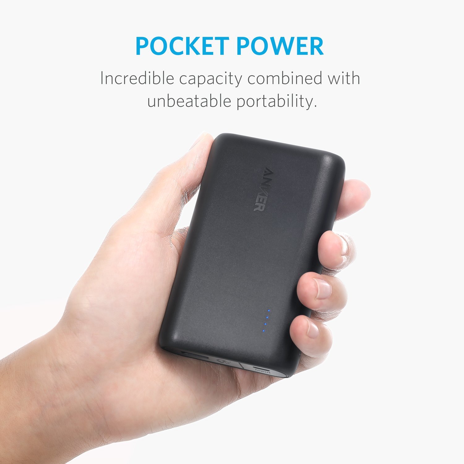 Upgraded with PowerIQ] Anker PowerCore Speed 10000 QC, Qualcomm Quick Charge 3.0 Portable Charger, 10000mAh Power Bank for iPad and More - CHARGE WITH POWER