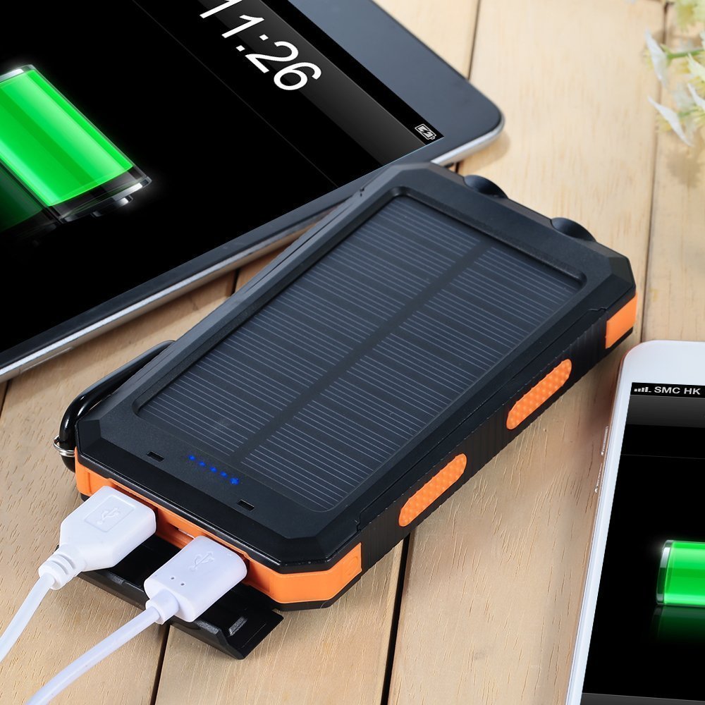 30000mah Solar Charger Portable LED Outdoor Power Bank with